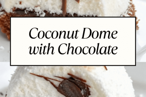 Coconut Dome with Chocolate | Elegant, Creamy & Decadent
