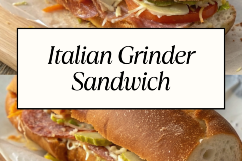 Italian Grinder Sandwich | Hearty, Cheesy & Packed with Fresh Flavor