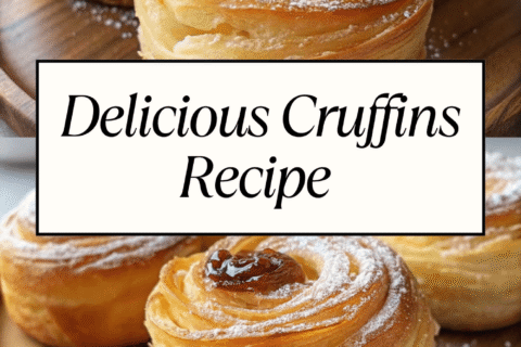 Delicious Cruffins Recipe – Flaky, Buttery & Filled with Sweet Delight