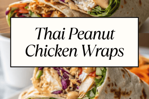 Thai Peanut Chicken Wraps – Flavorful, Crunchy & Ready in Minutes