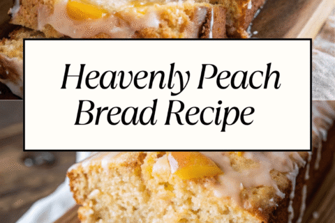 Heavenly Peach Bread Recipe | Moist, Fruity & Irresistibly Sweet