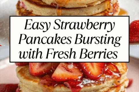 Easy Strawberry Pancakes Bursting with Fresh Berries – Fluffy, Fruity & Irresistible!