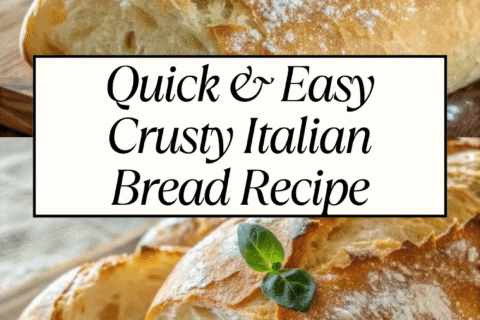 Quick & Easy Crusty Italian Bread Recipe | Homemade Bakery-Style Loaf in No Time