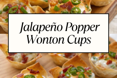 Jalapeño Popper Wonton Cups | Crispy, Cheesy & Perfect for Parties