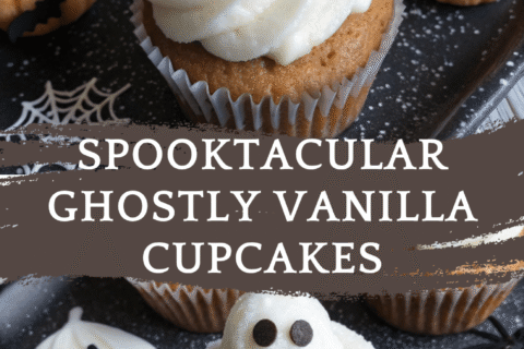 Spooktacular Ghostly Vanilla Cupcakes for Your Halloween Bash!