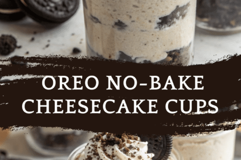 Oreo No-Bake Cheesecake Cups – Creamy, Crunchy, and Ready in Minutes!