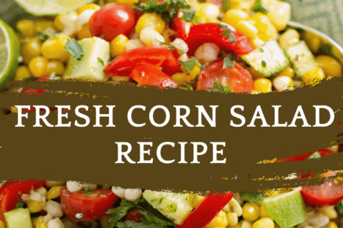 Fresh Corn Salad Recipe – Bright, Crunchy & Bursting with Summer Flavor