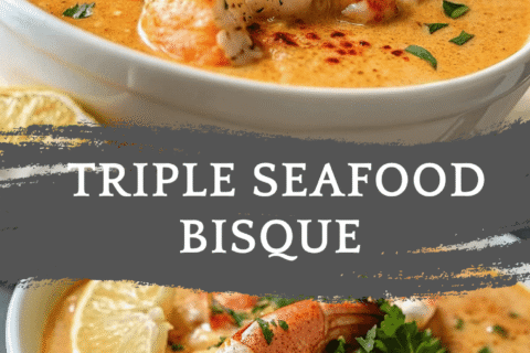 Triple Seafood Bisque – Luxuriously Creamy & Packed with Lobster, Shrimp & Crab