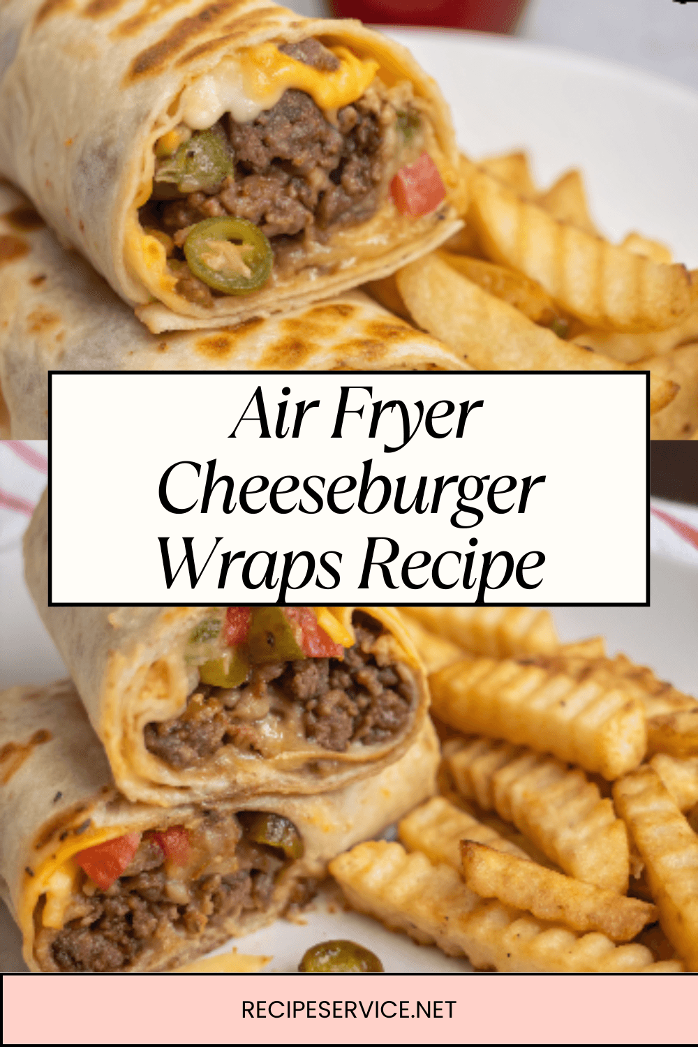 Air Fryer Cheeseburger Wraps Recipe – Crispy, Juicy & Full of Flavor!