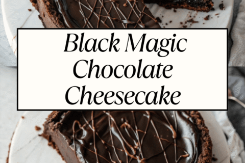 Black Magic Chocolate Cheesecake – Dark, Decadent & Irresistible