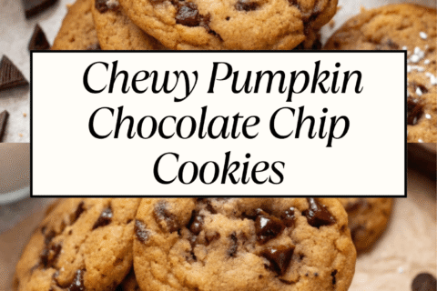 Chewy Pumpkin Chocolate Chip Cookies | Soft, Spiced & Loaded with Chocolate