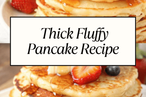 Thick Fluffy Pancake Recipe – Extra Soft, Tall & Irresistible