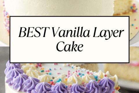 BEST Vanilla Layer Cake | Easy & Fluffy Vanilla Cake Recipe