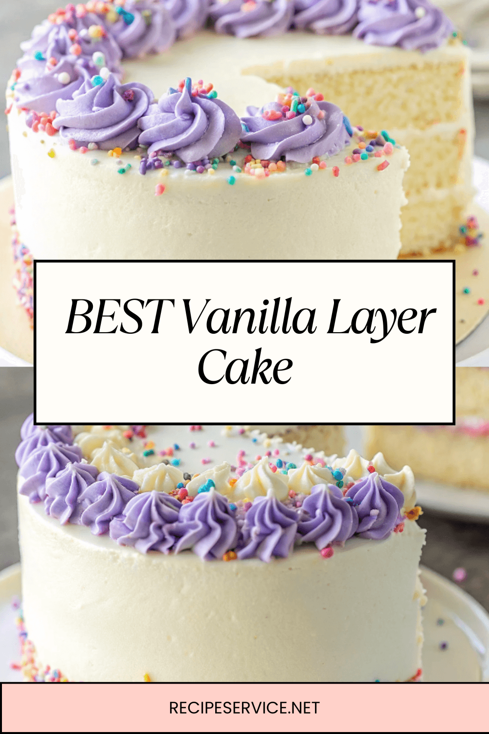 BEST Vanilla Layer Cake | Easy & Fluffy Vanilla Cake Recipe