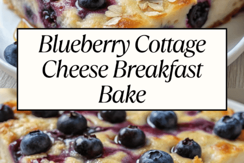 Blueberry Cottage Cheese Breakfast Bake | Protein-Packed & Naturally Sweet