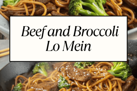 Beef and Broccoli Lo Mein – A Takeout Favorite Made at Home!