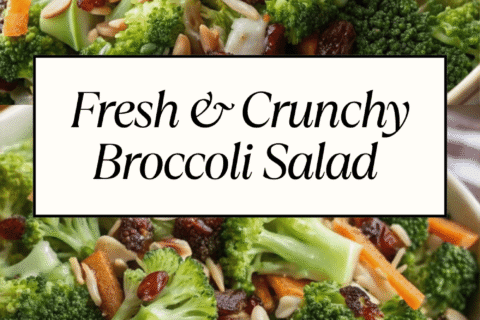 Fresh & Crunchy Broccoli Salad – A Classic Side Dish