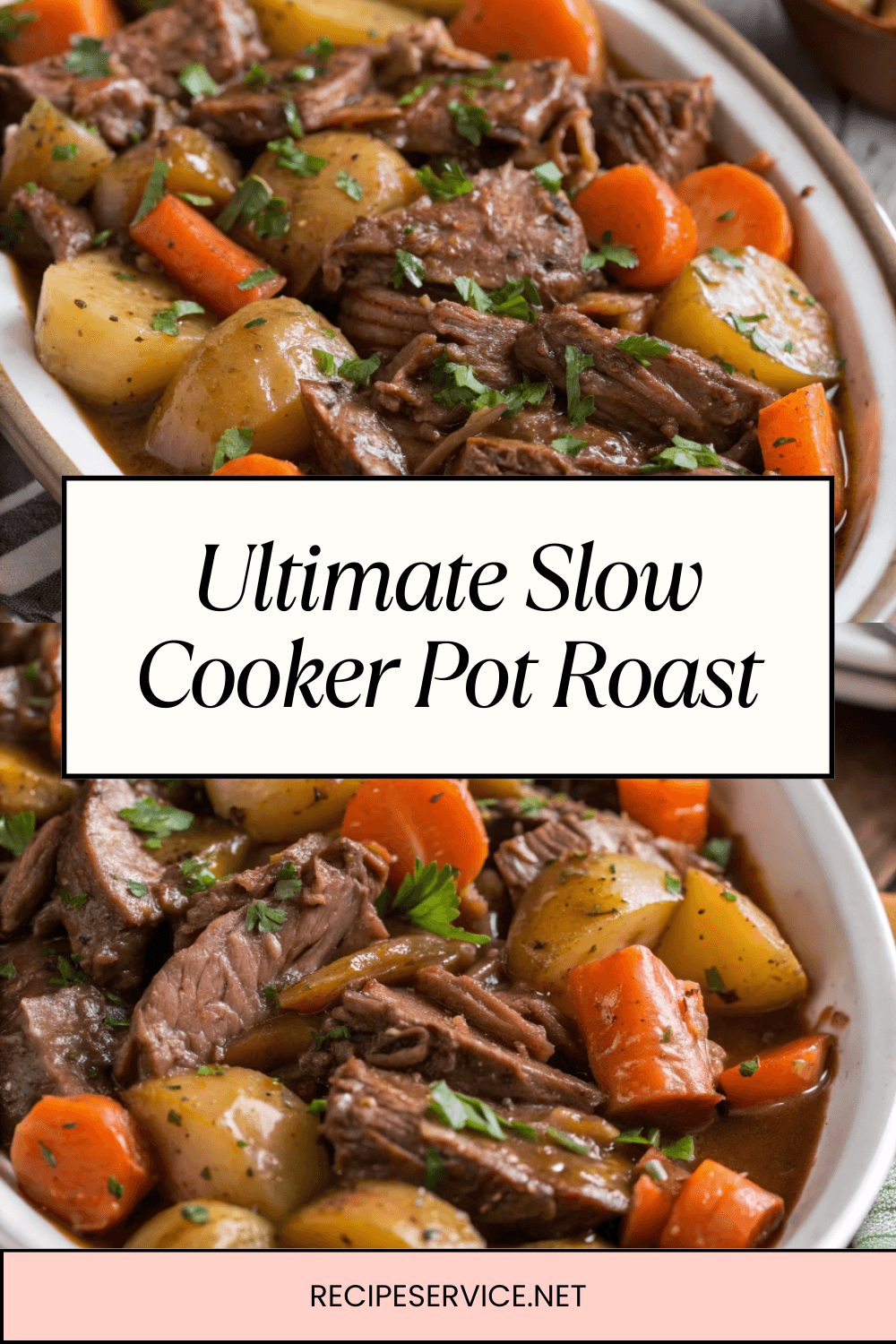 Ultimate Slow Cooker Pot Roast – Juicy, Flavorful & Fall-Apart Tender