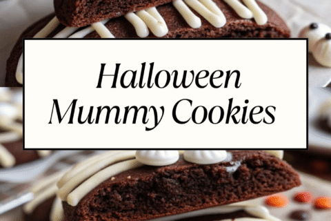 Halloween Mummy Cookies | Easy Halloween Desserts