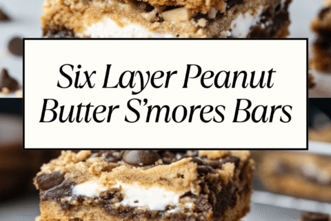 Six Layer Peanut Butter S’mores Bars | Gooey, Chocolatey, & Irresistible