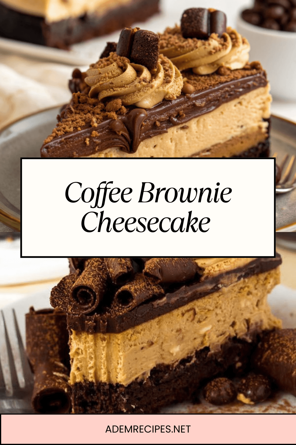 Coffee Brownie Cheesecake | Decadent, Creamy & Irresistible
