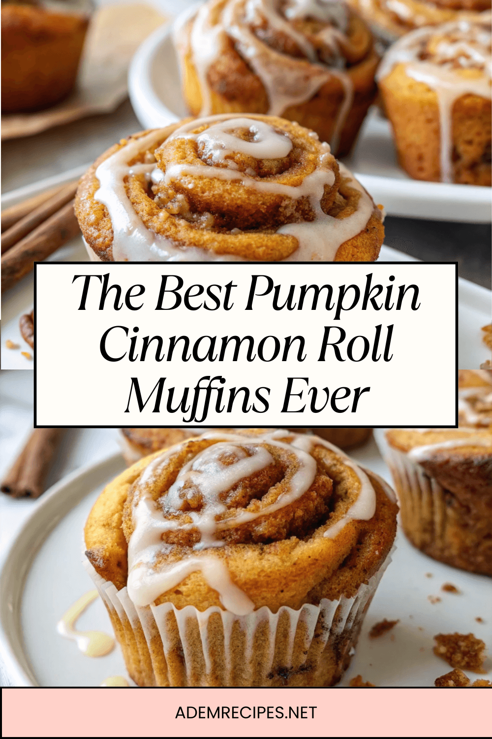 The Best Pumpkin Cinnamon Roll Muffins Ever | Cozy Fall Baking