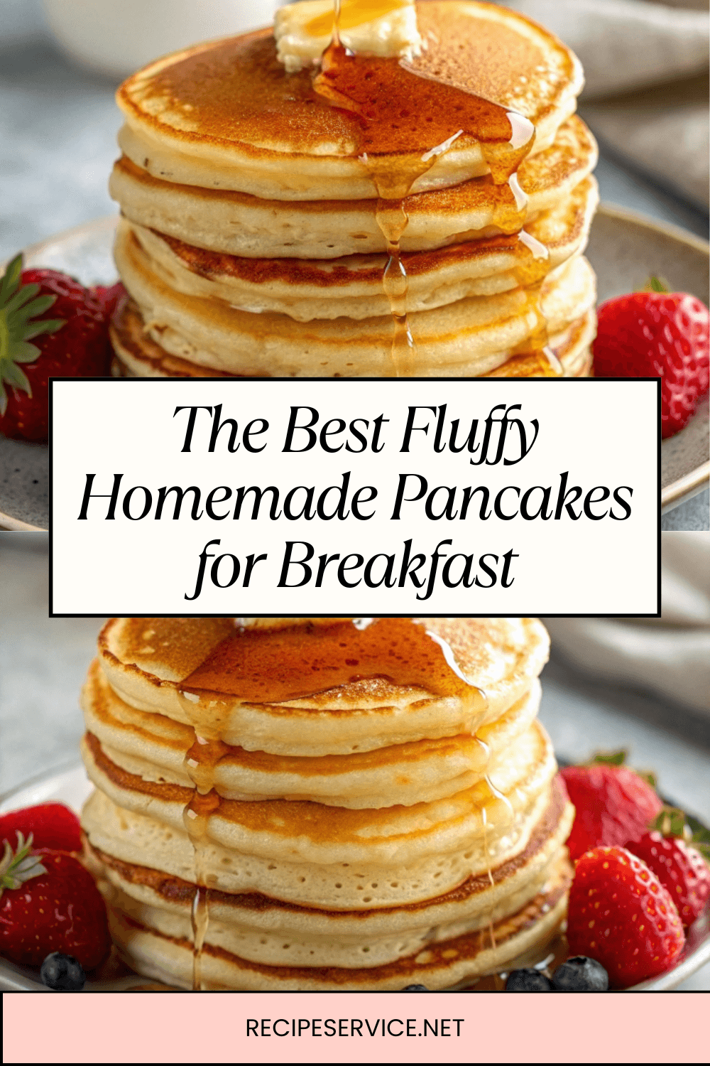 The Best Fluffy Homemade Pancakes for Breakfast – Light, Airy & Perfectly Golden